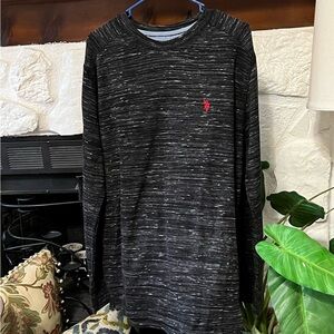 U.S. Polo Assn. Men’s Black and Gray Long Thermal Top Size XL
